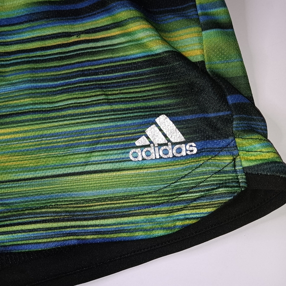Adidas Dynamic Green and Blue Athletic Shorts - Picture 3 of 6